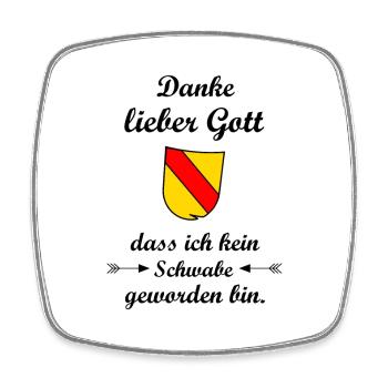 Baden Württemberg - Viereckiger Kühlschrankmagnet - Weiß - Vorne