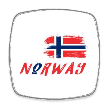 We are Norway design / idée cadeau - Magnet carré - blanc - Devant