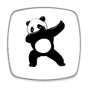 Lustige schwarz-weiße süße Panda Bear Tanz Dab - Viereckiger Kühlschrankmagnet - Weiß - Vorne