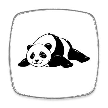 Lustige schwarz-weiße süße Panda Bear Tanz Dab - Viereckiger Kühlschrankmagnet - Weiß - Vorne