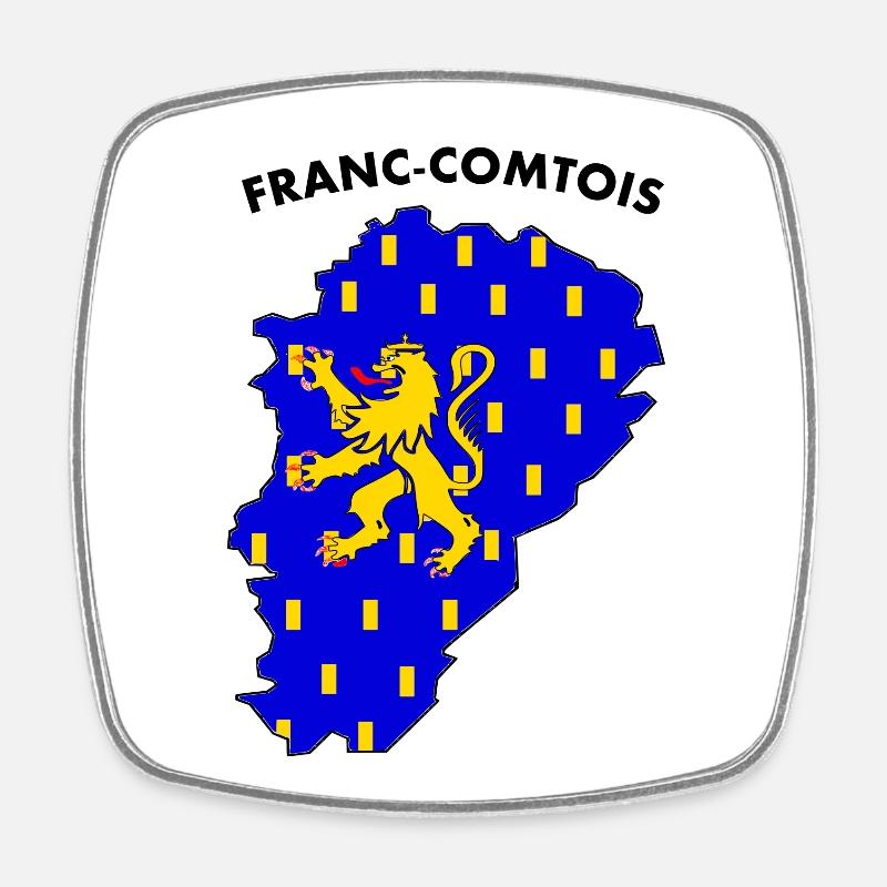 franc-comtois - Magnet carré - blanc
