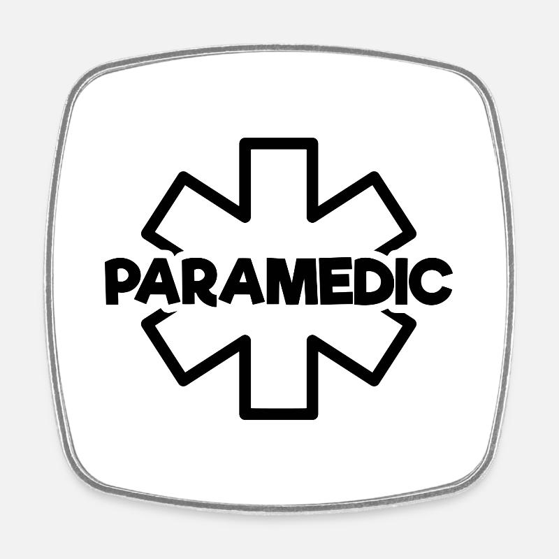 Cadeau drôle de devis paramédic pour infirmière EMT CNA - Magnet carré - blanc
