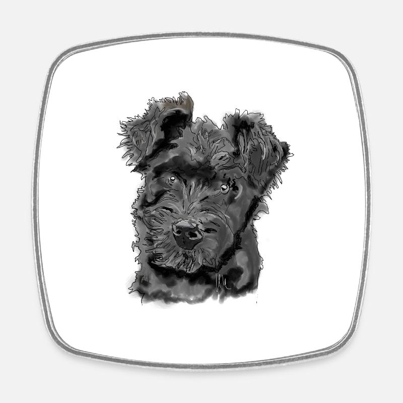 Pumi - Square fridge magnet - white