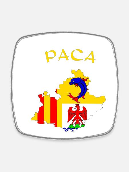 PACA - Viereckiger Kühlschrankmagnet - Weiß
