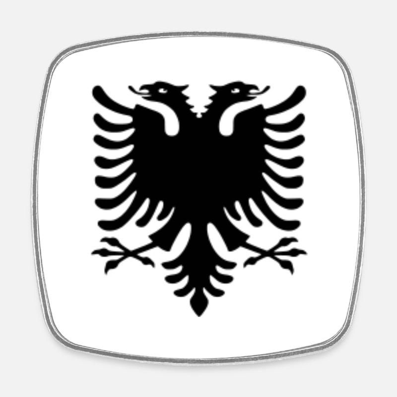 Shqiponja - Viereckiger Kühlschrankmagnet - Weiß