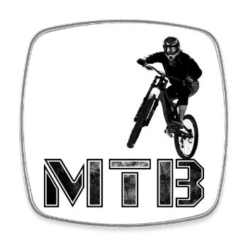 Cadeau VTT VTT - Magnet carré - blanc - Devant