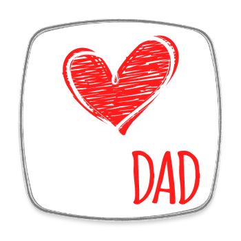 Best Dad Father's Day Favorite Papa Papa All the best - Square fridge magnet - white - Front