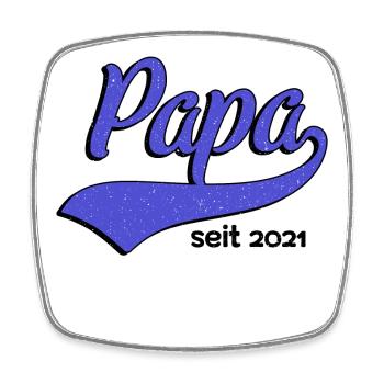 Bester Papa Vater Dad Vatertag Herrentag Vati - Viereckiger Kühlschrankmagnet - Weiß - Vorne
