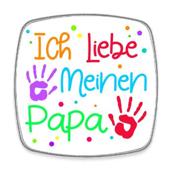 I Love Dad Favorite Dad Father's Day Best Dad - Square fridge magnet - white - Front
