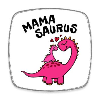 Mama Dinosaurier Muttertag Beste Mutter Lustig - Viereckiger Kühlschrankmagnet - Weiß - Vorne