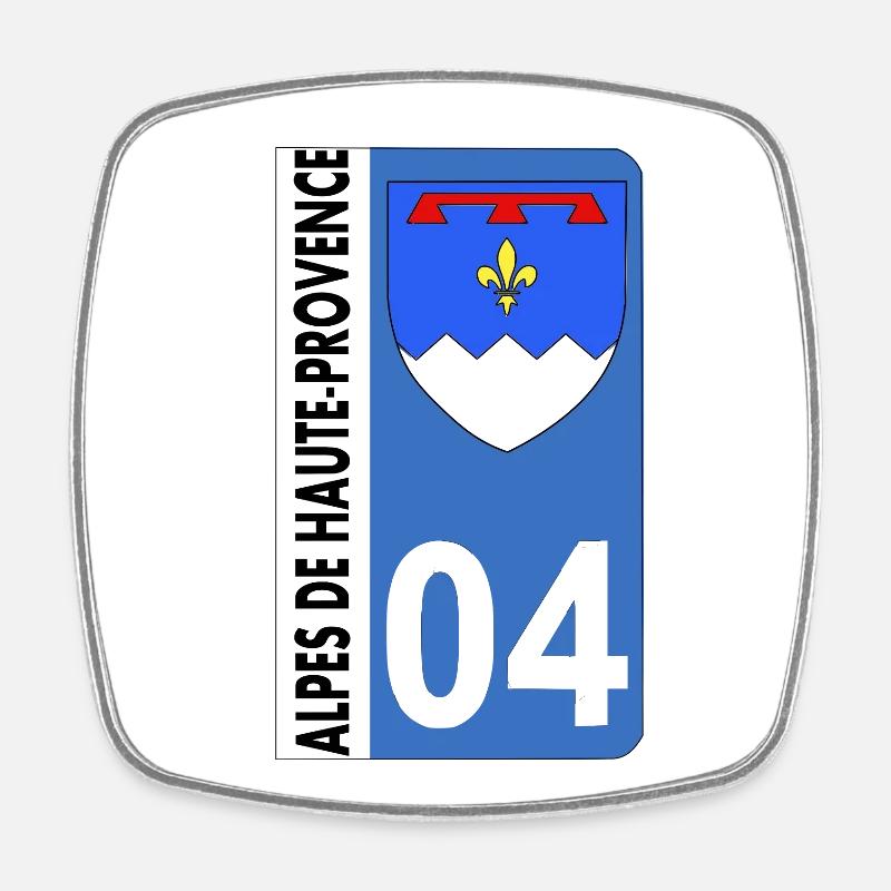 Alpes de haute-provence - Magnet carré - blanc