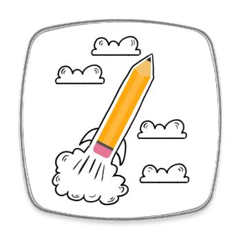 First day of school school start school start school - Square fridge magnet - white - Front