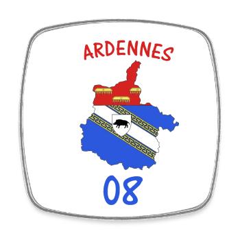Ardennen - Viereckiger Kühlschrankmagnet - Weiß - Vorne
