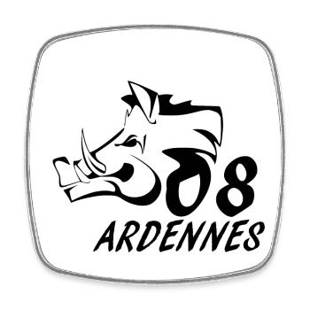 Ardennen - Viereckiger Kühlschrankmagnet - Weiß - Vorne