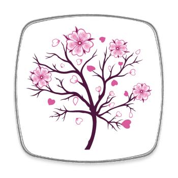 Cherry Blossom Blossoms Sakura Spring - Square fridge magnet - white - Front