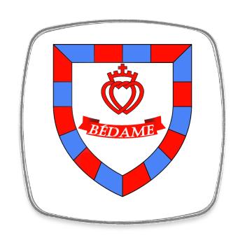 bédame vendeen - Magnet carré - blanc - Devant