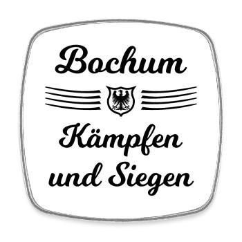 Bochum kämpfen uns siegen - Viereckiger Kühlschrankmagnet - Weiß - Vorne
