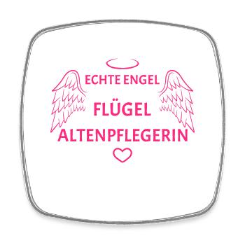 Altenpflegerin Engel Geschenk - Viereckiger Kühlschrankmagnet - Weiß - Vorne