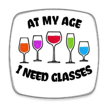 Funny Joke Humorous Statement Cool - Square fridge magnet - white - Front