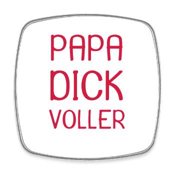 Liebevoller Papa lustiger Spruch - Viereckiger Kühlschrankmagnet - Weiß - Vorne