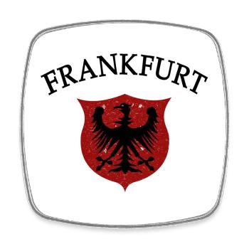 Frankfurter - Viereckiger Kühlschrankmagnet - Weiß - Vorne