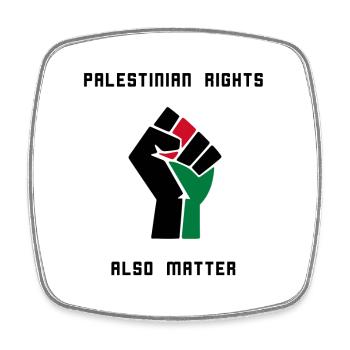 Palestinian Rights so Matter - Square fridge magnet - white - Front