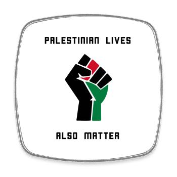 Palestinian Lives Matter! Free Palästina - Viereckiger Kühlschrankmagnet - Weiß - Vorne