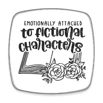 Book Books Bookworm Bookworm Author Gift - Square fridge magnet - white - Front