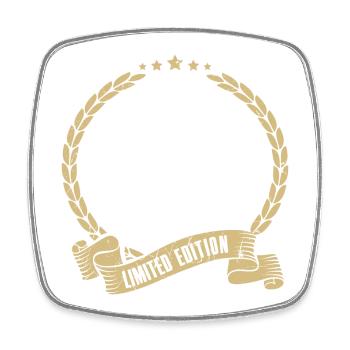 Boule Petanque Limited Edition Saying Boule Player - Square fridge magnet - white - Front