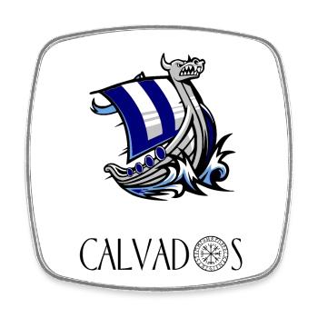 Calvados - Viereckiger Kühlschrankmagnet - Weiß - Vorne