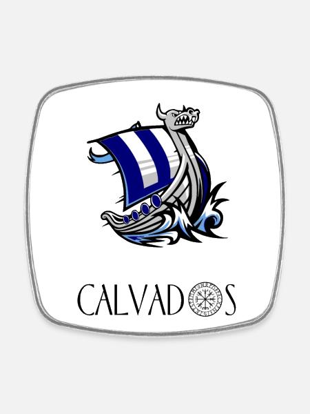 Calvados - Magnet carré - blanc