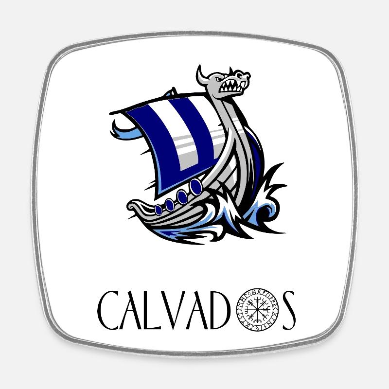 Calvados - Magnet carré - blanc