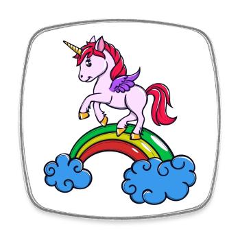Animal Licorne - Magnet carré - blanc - Devant