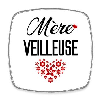 Mère Veilleuse - Magnet carré - blanc - Devant