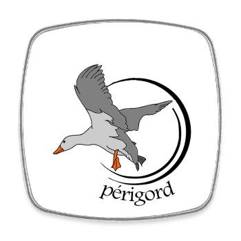 Périgord - Magnet carré - blanc - Devant