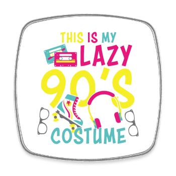 C’est mon paresseux 90S Costume Party 90S - Magnet carré - blanc - Devant