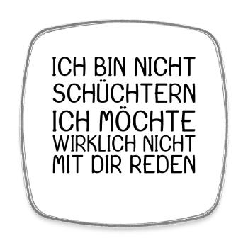 Witziger Spruch - Viereckiger Kühlschrankmagnet - Weiß - Vorne