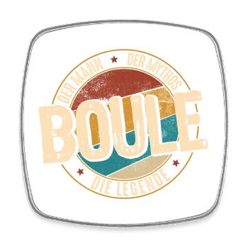 Boule l’homme du mythe la légende pour Bouler - Magnet carré - blanc - Devant