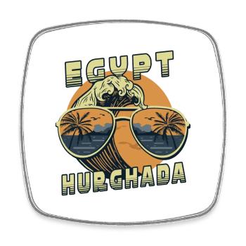 Hurghada egypt design - Square fridge magnet - white - Front