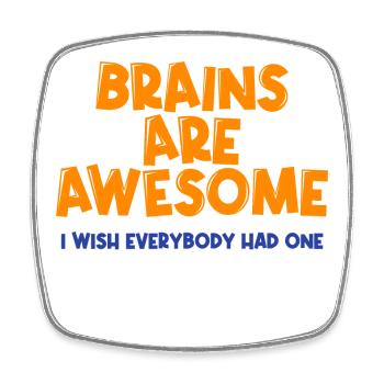 Saying Sayings Typography Humorous Statement - Square fridge magnet - white - Front