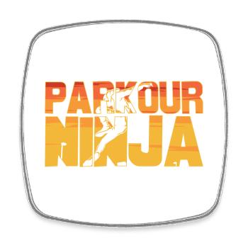 Parkour Ninja Parkour Liebhaber - Viereckiger Kühlschrankmagnet - Weiß - Vorne