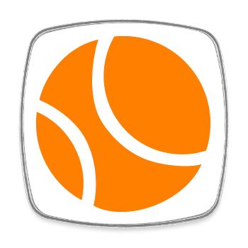 Abstract Orange Basketball - Viereckiger Kühlschrankmagnet - Weiß - Vorne