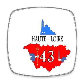 Haute-Loire - Square fridge magnet - white - Front