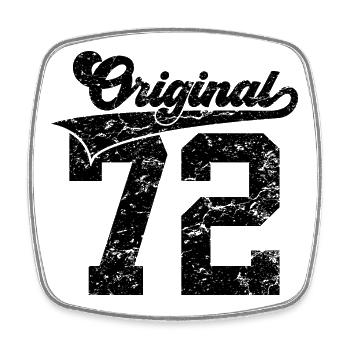 54TH BIRTHDAY 1972 ORIGINAL 72 - Square fridge magnet - white - Front