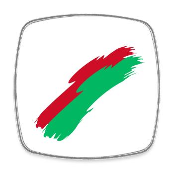 Madagascar - Magnet carré - blanc - Devant