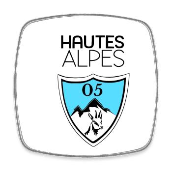 High Alps - Square fridge magnet - white - Front
