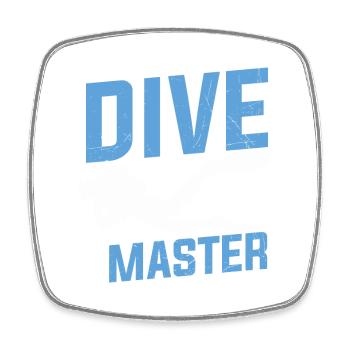 Scuba Diving Quote Dive Master Scuba Diving - Square fridge magnet - white - Front