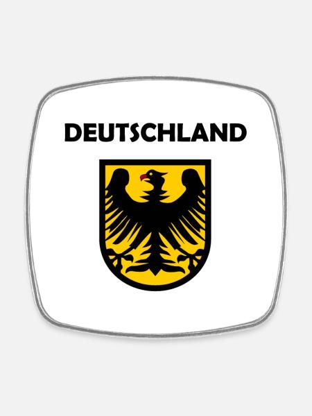 Der Deutschland Adler - Viereckiger Kühlschrankmagnet - Weiß