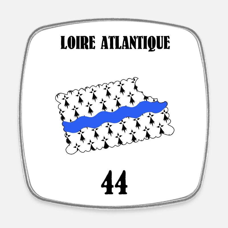 Loire atlantique - Magnet carré - blanc