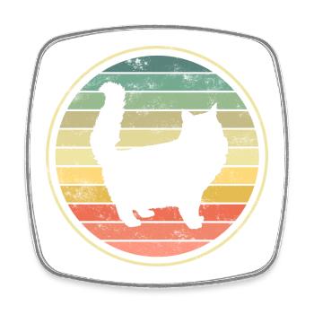 Chats Chats - Magnet carré - blanc - Devant